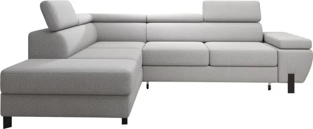 Narożnik MOLINA S układ L Lewostronny z funkcją spania w tkaninie CLOUD WERSAL