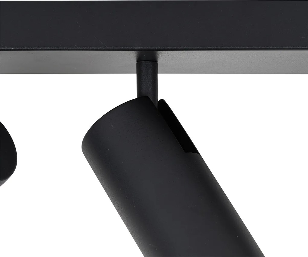 Inteligentny reflektor sufitowy czarny 2-punktowy regulowany z 2 Wifi GU10 50mm - Renna