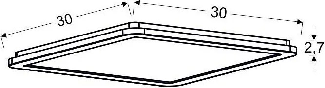 Nowoczesny plafon łazienkowy led - K078 K7-F54