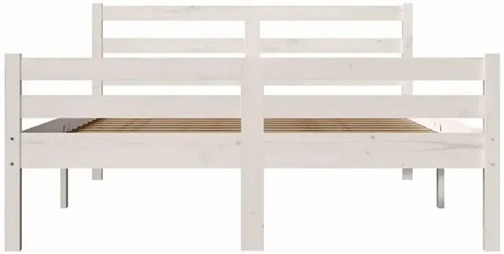 Podwójne białe drewniane łóżko 140x200 Z4-G72