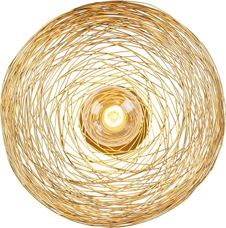 Designerska lampa sufitowa złota - Sarella