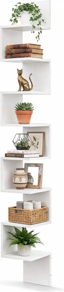 Narożna biała pólka ścienna C9-A42