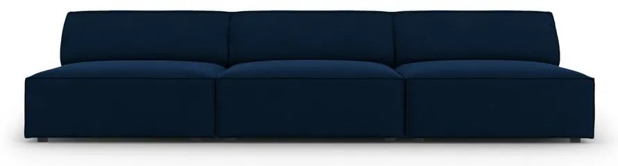 Ciemnoniebieska aksamitna sofa 240 cm Jodie – Micadoni Home