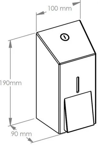 Dozownik mydła w płynie MERIDA 400 ml, czarny