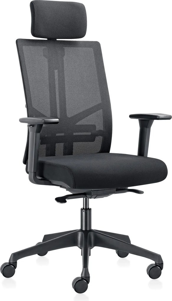 Krzesło biurowe WATT 1+1 GRATIS, czarny