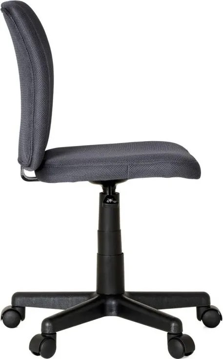 Dziecięce krzesło biurowe obrotowe, bez podłokietników, szar