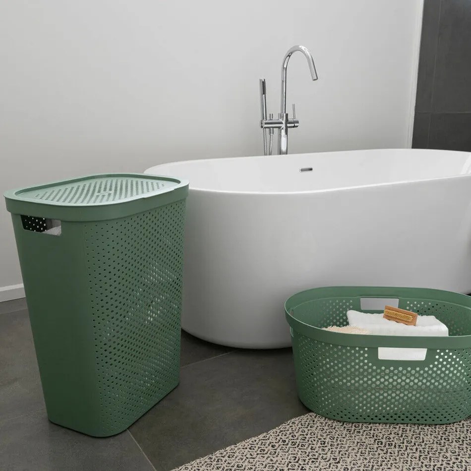 Curver Kosz na pranie Infinity 59 l, zielony