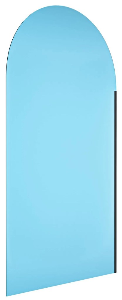 Parawan nawannowy półokrągły MOLIS Oval Blue szkło niebieskie | Różne rozmiary : Kolor profili kabiny - chrom / srebrny, Rozmiar - 70x140 cm