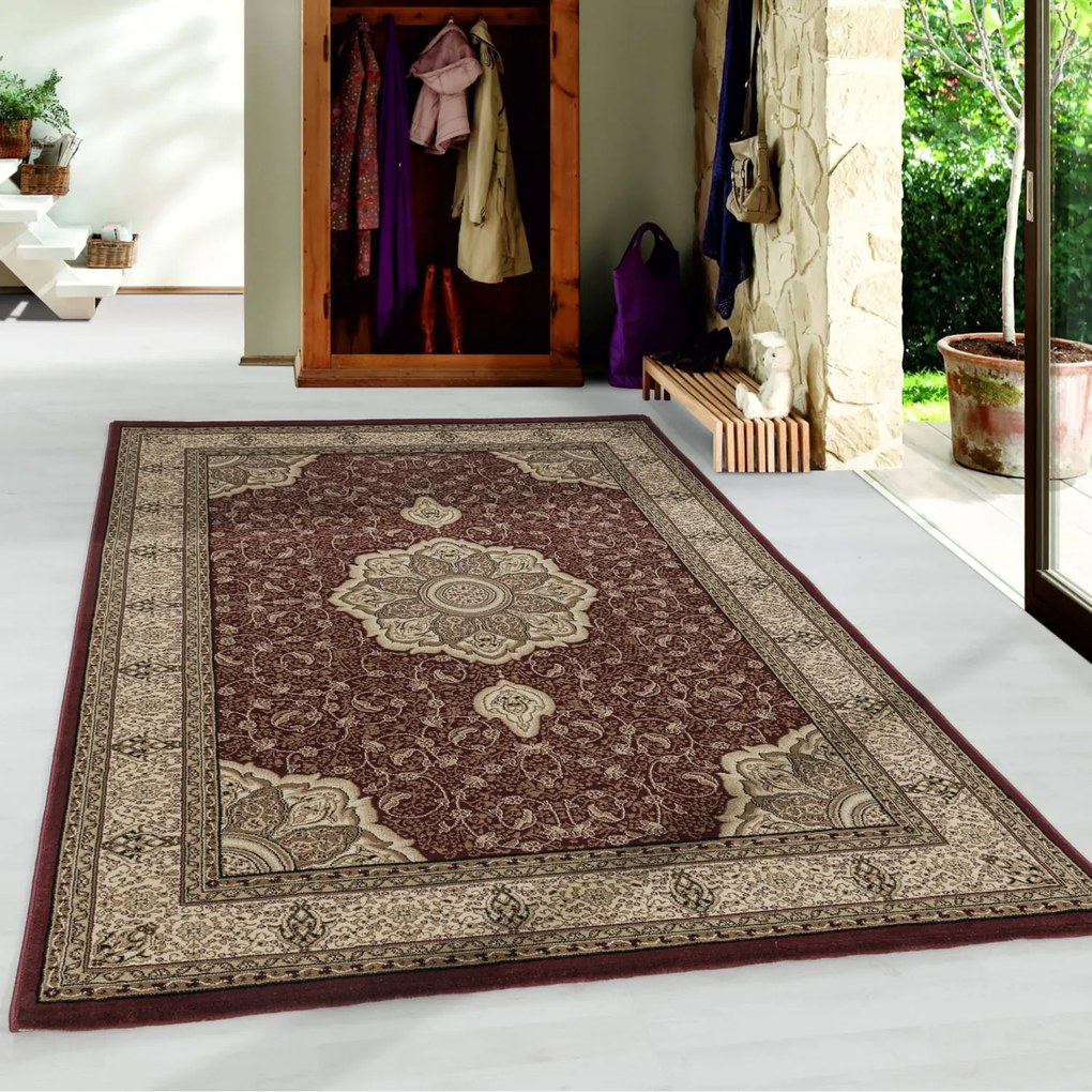 Dywan klasyczny Kashmir rozeta czerwony 200 cm x 290 cm