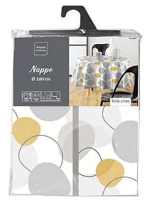 Obrus zmywalny ø 160 cm Disco – douceur d'intérieur