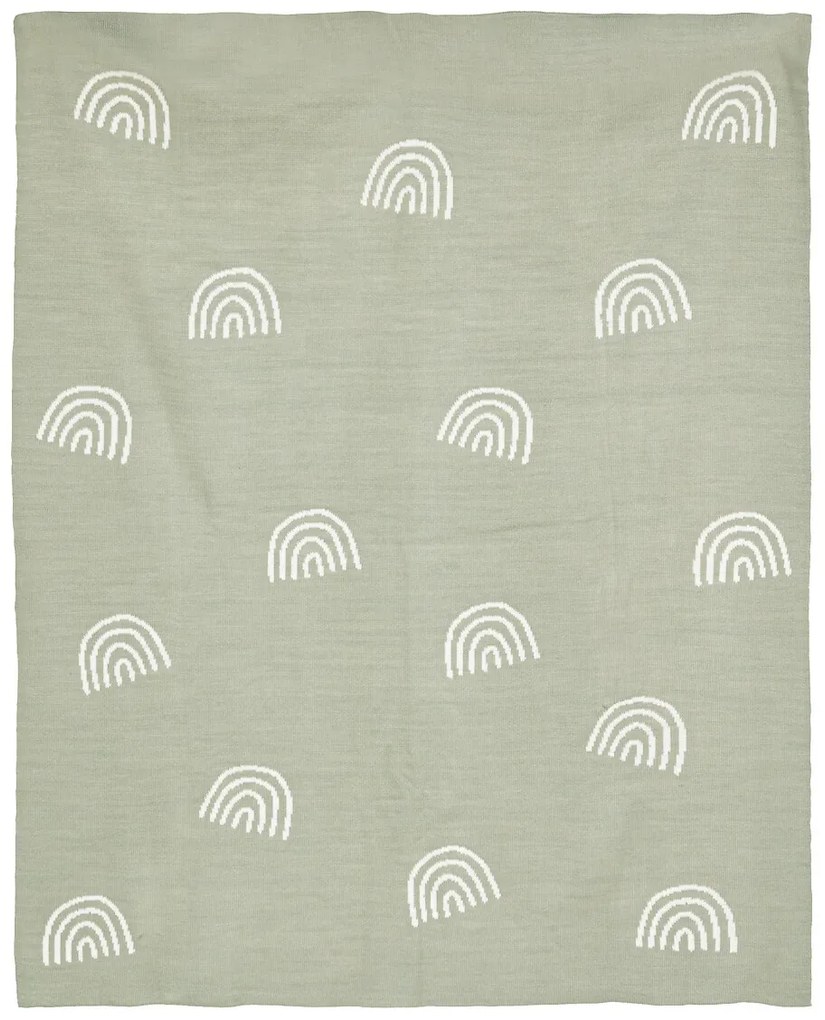 Kocyk dziecięcy, wzór tęczy, 100 x 80 cm