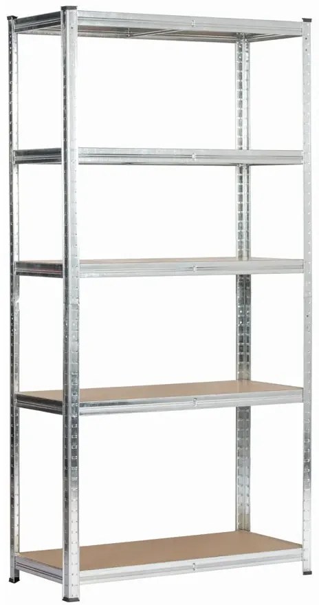 Metalowy srebrny regał 180 cm - Filove 4X