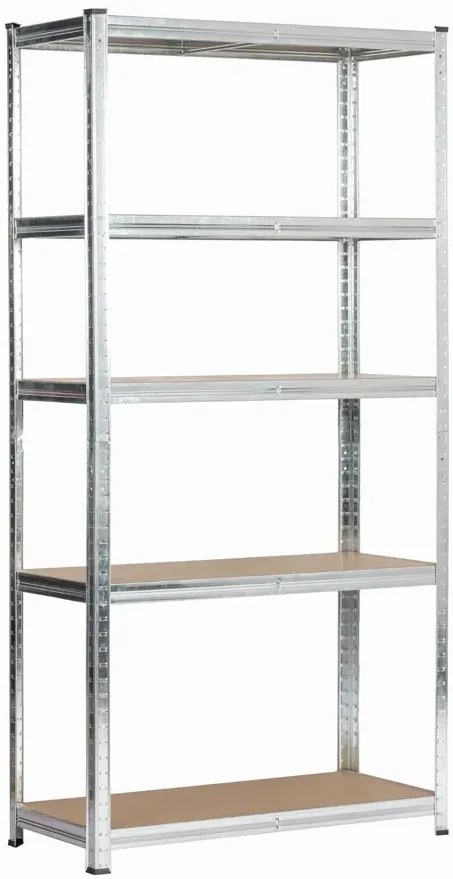 Metalowy srebrny regał 180 cm M5-C22