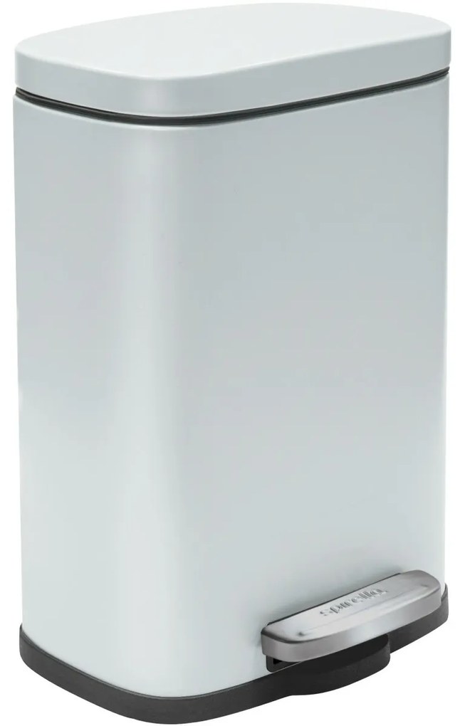 Spirella Kosz na śmieci z pedałem soft-close Akira 12 l, matowy biały, 12 l