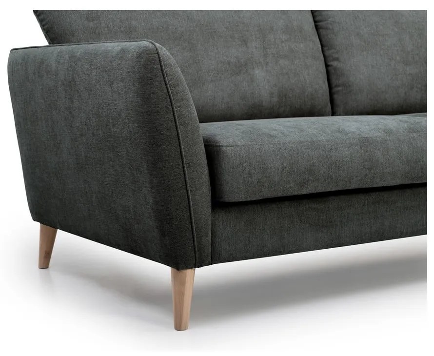 Antracytowoszara sofa Scandic Oslo, 206 cm