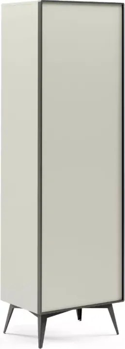 Mała witryna do salonu Mavel 60 cm – nowoczesna, industrialna, metal i drewno
