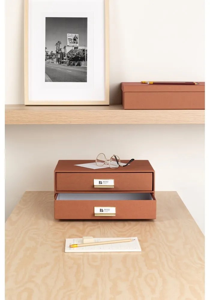 Kartonowy organizer z szufladką Birger Restore Paper Laminate – Bigso