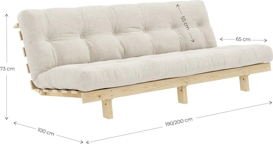Bordowa sofa 200 cm Lean – Karup Design