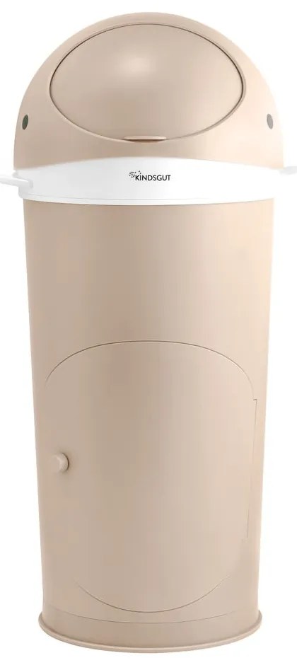 Beżowy plastikowy kosz na pieluchy 25 l Whale – Kindsgut