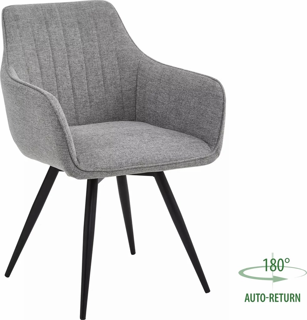 Szare krzesło do kuchni BALLO BREGO