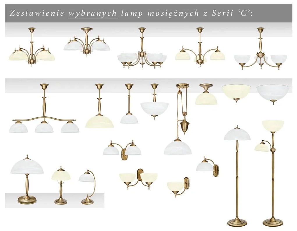 Lampa podłogowa z mosiądzu C-P3