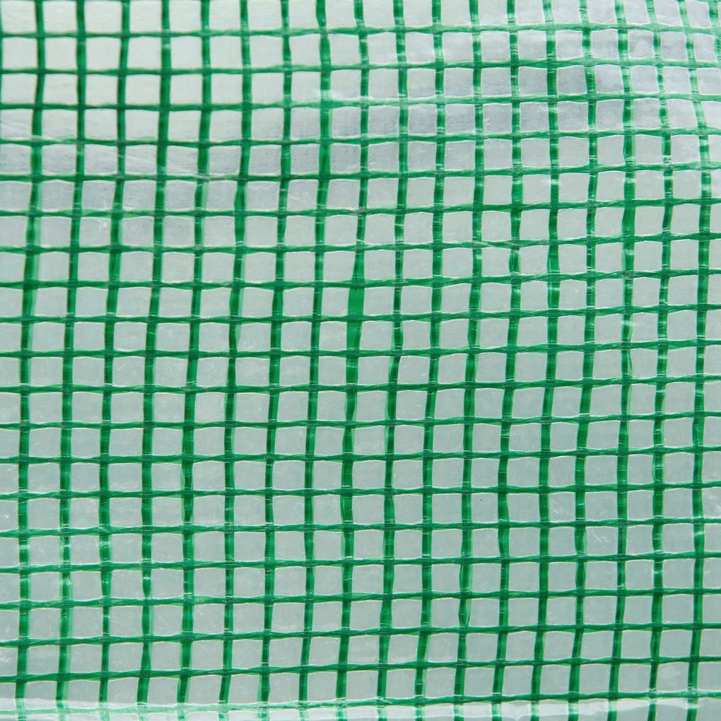 Outsunny Szklarnia Foliowa Tunel Foliowy z Zijanymi Panelami Ochrona UV Stalowa Rama 6x3x2m Zielony | Aosom PL