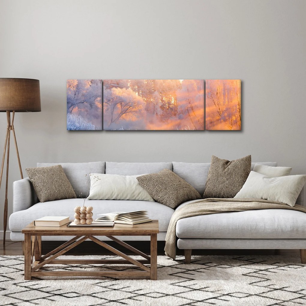 Obraz - Mroźny świt (170x50 cm)