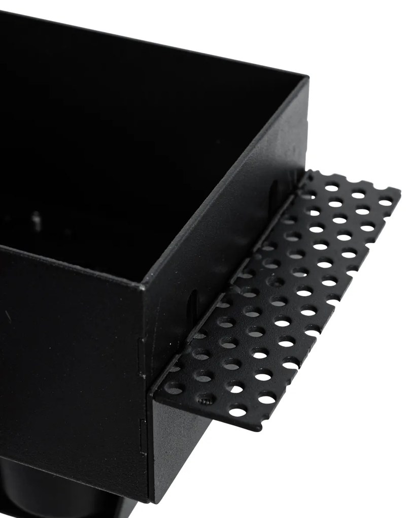 Zestaw 6 czarnych opraw wpuszczanych GU10 70 mm bezramkowych - Oneon