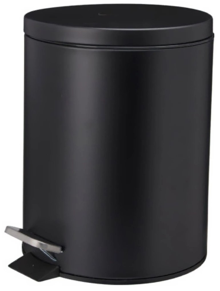 Kosz na śmieci NONI metalowy z pokrywą, 5 l