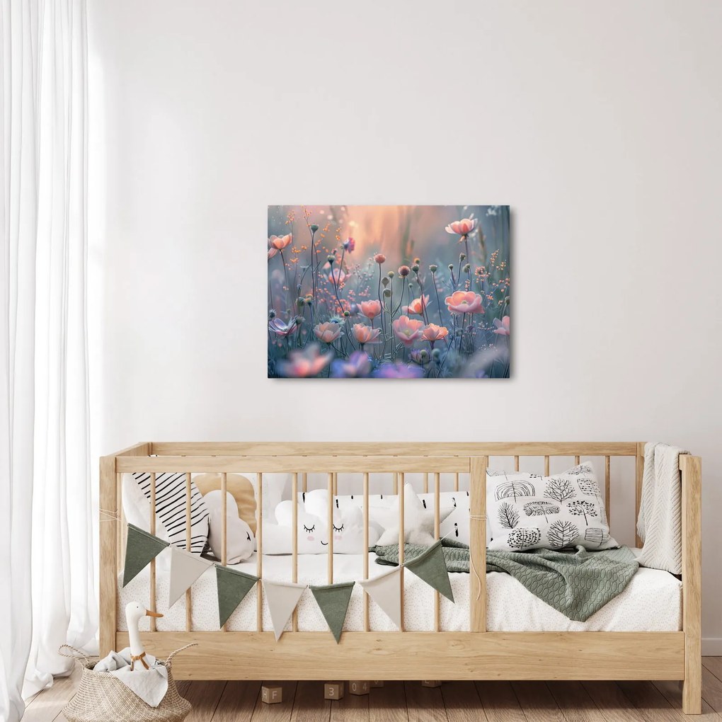 Obraz - Kwiaty w pastelowych kolorach (70x50 cm)