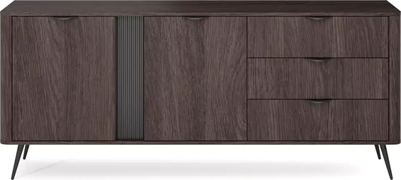 Komoda Valeri III – elegancka komoda z 2 drzwiami i 3 szufladami do salonu, sypialni i biura