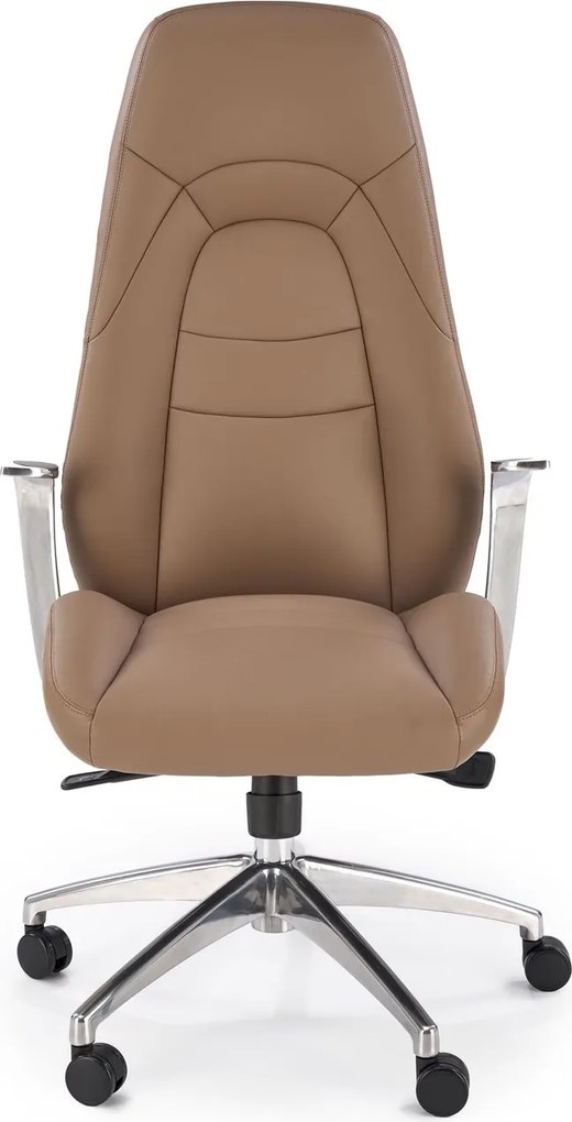 Ciemno-beżowy fotel gabinetowy Darwin Halmar