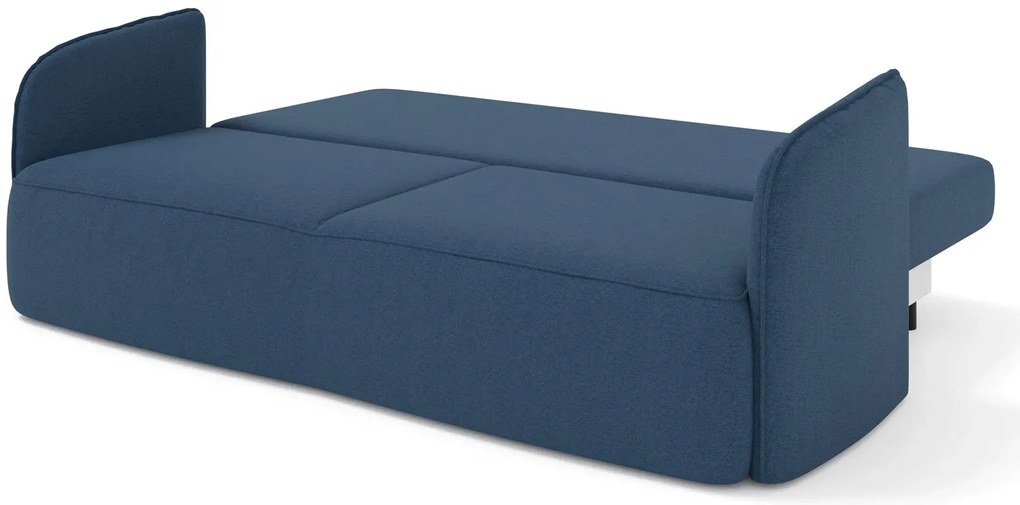 Zielona welurowa sofa z funkcją spania W6-Z15
