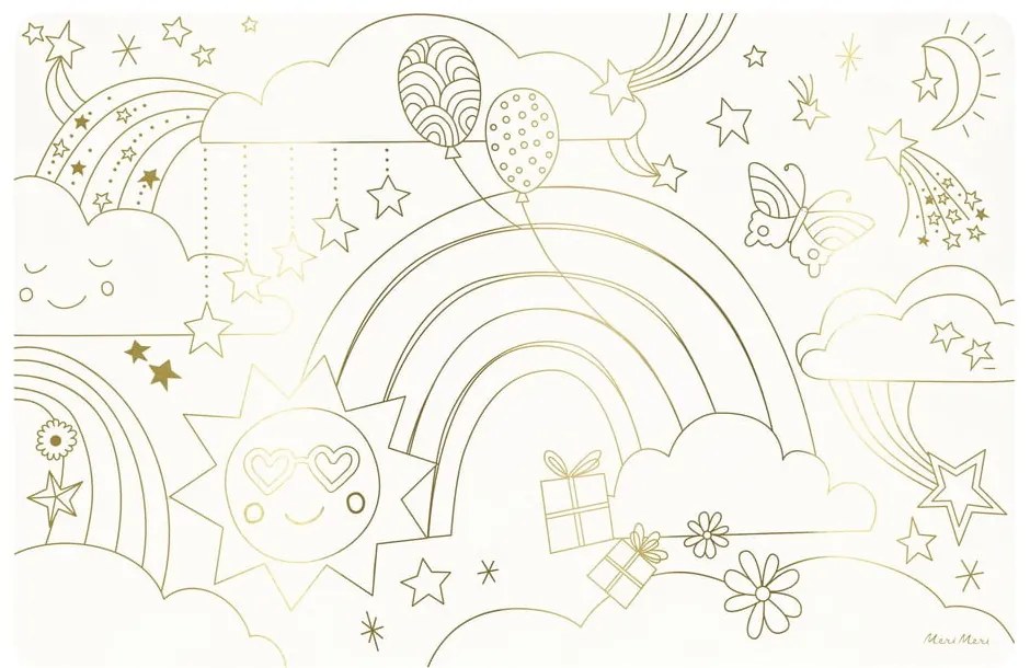 Papierowe maty stołowe zestaw 8 szt. 28x42.5 cm Happy Icons – Meri Meri