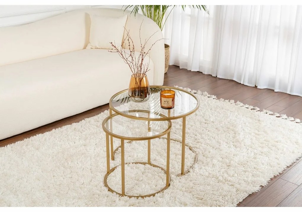 Zestaw stolików konferencyjnych Aurum Gold 60 cm, 2 szt.