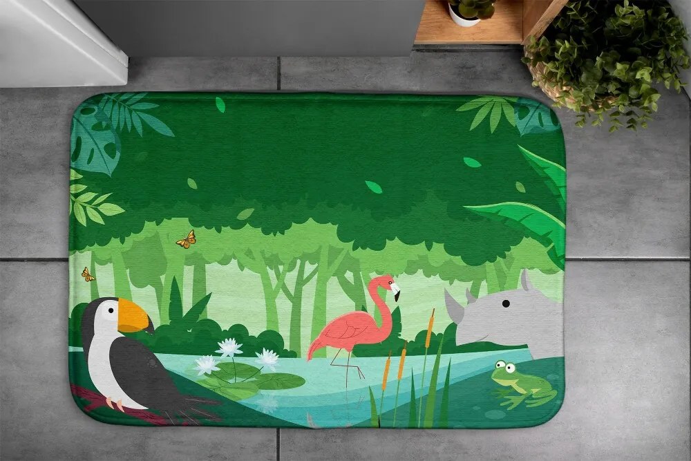 Dywanik do łazienki Dywanik do łazienki Zwierzęta Egzotyczne
