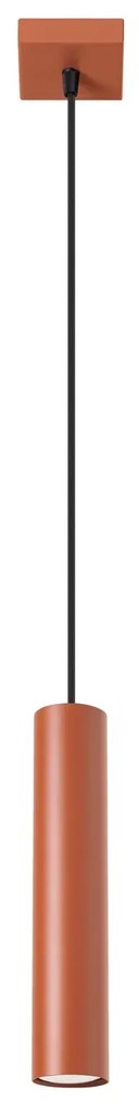 Lampa wisząca LAGOS 1 ochra czerwona SOLLUX LIGHTING
