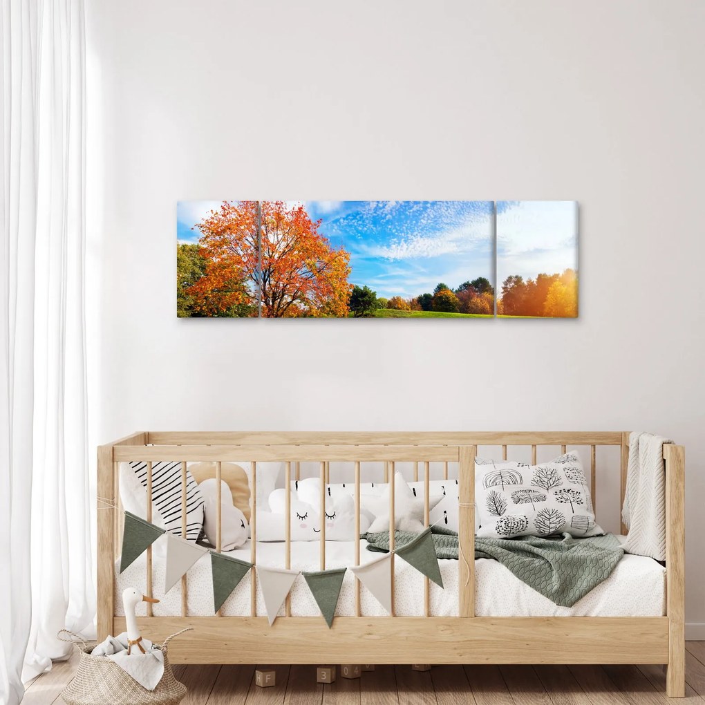 Obraz - Jesienny krajobraz (170x50 cm)