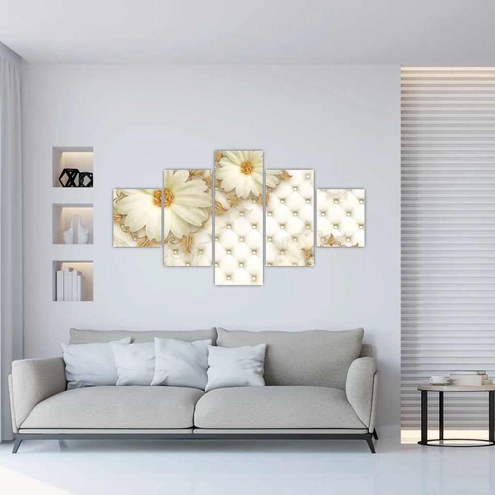 Obraz - Złoty kolaż (125x70 cm)