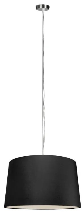 Nowoczesna lampa wisząca stalowa z kloszem 45 cm czarna - Cappo 1Designerski Oswietlenie wewnetrzne