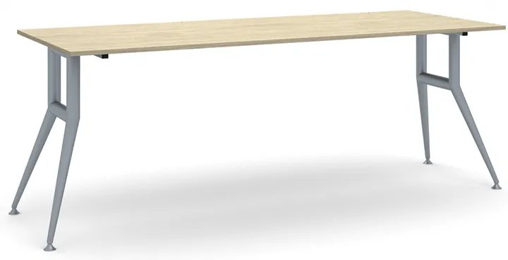 Stół konferencyjny do biura WIDE, 200x80 cm, dąb naturalny