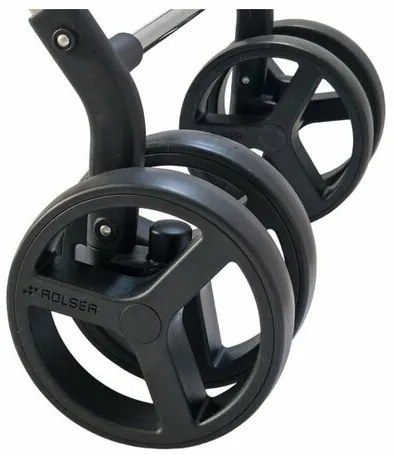 Rolser Składany wózek na kółkach Basket Polar 4Big, czarny