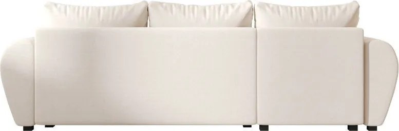 Rozkładana dwustronna sofa narożna do L SEVIO 246x145 cm, kremowa + 2 poduszki ZA DARMO