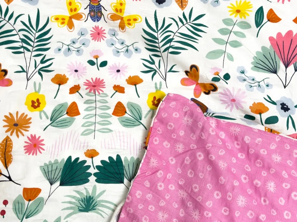 PrzytulneMieszkanie.pl PrzytulneMieszkanie.pl Pościel z kory do łóżeczka Renforcé LUNETTA różowa Rozmiar pościeli: 45 x 65 cm | 90 x 140 cm