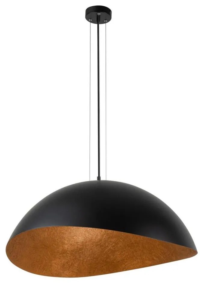 Lampa wisząca SOLARIS 1xE27/60W/230V czarno-miedziana