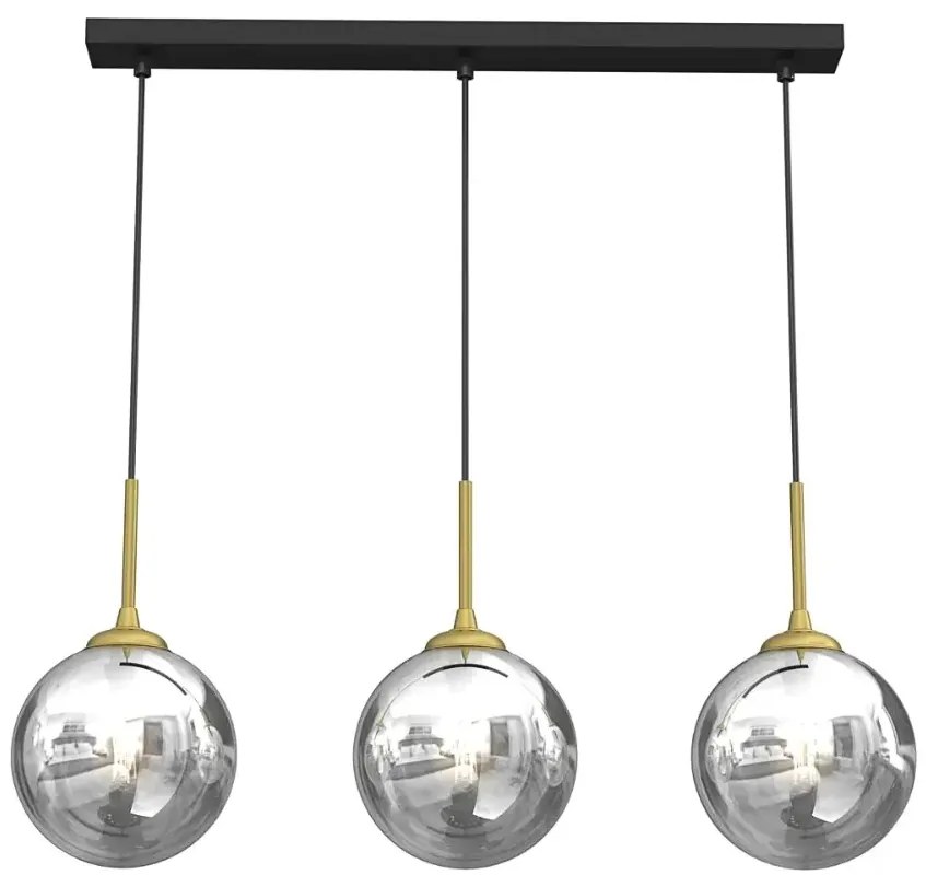 Potrójna lampa wisząca ze szklanymi kloszami - K558 L8-F21