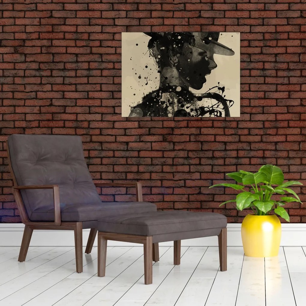Obraz na szkle - Kobieta jazzowa (70x50 cm)