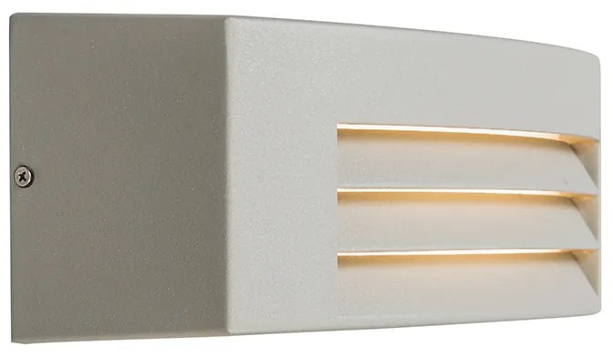 Nowoczesna lampa ścienna szara IP44 - Hurricane 1