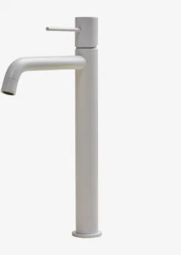 Orveta Bateria Umywalkowa Z Mosiądzu Biała & ↑30 Cm - Sklum