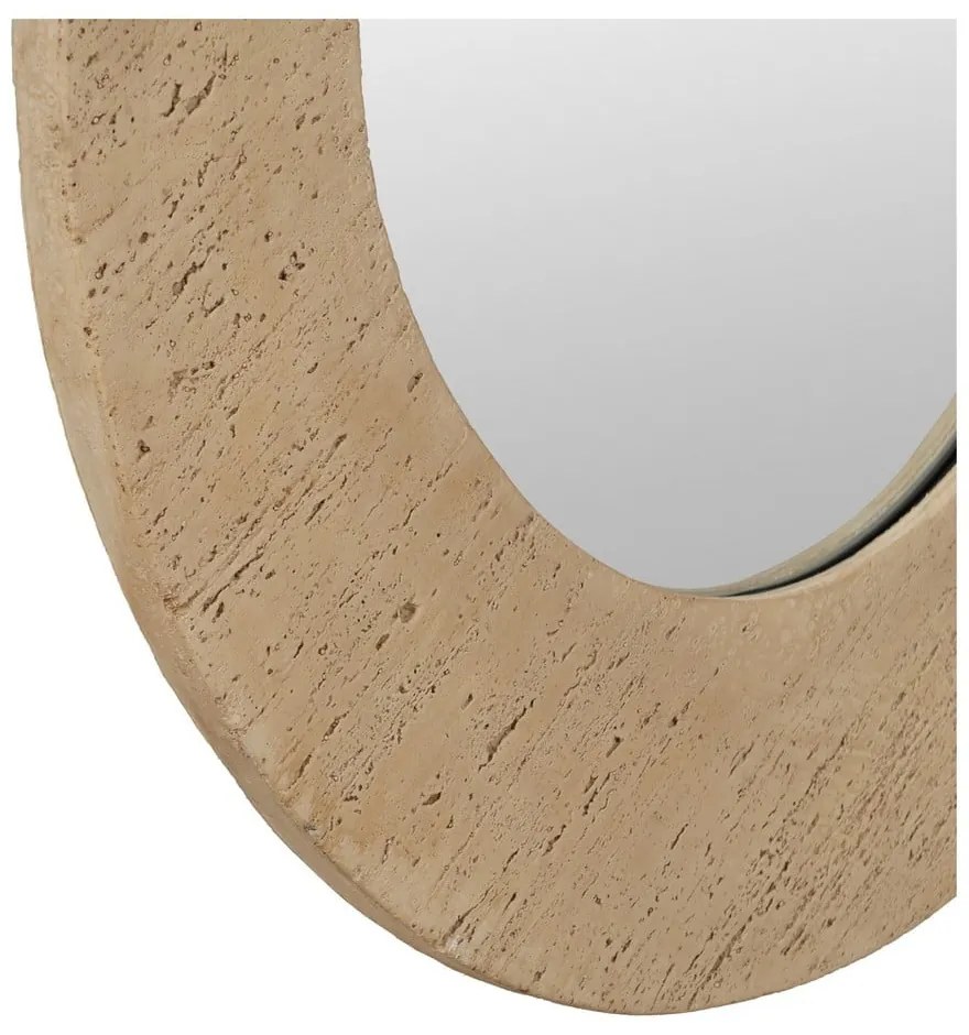 Lustro ścienne z kamienną ramą 80x80 cm Piedra – Ixia